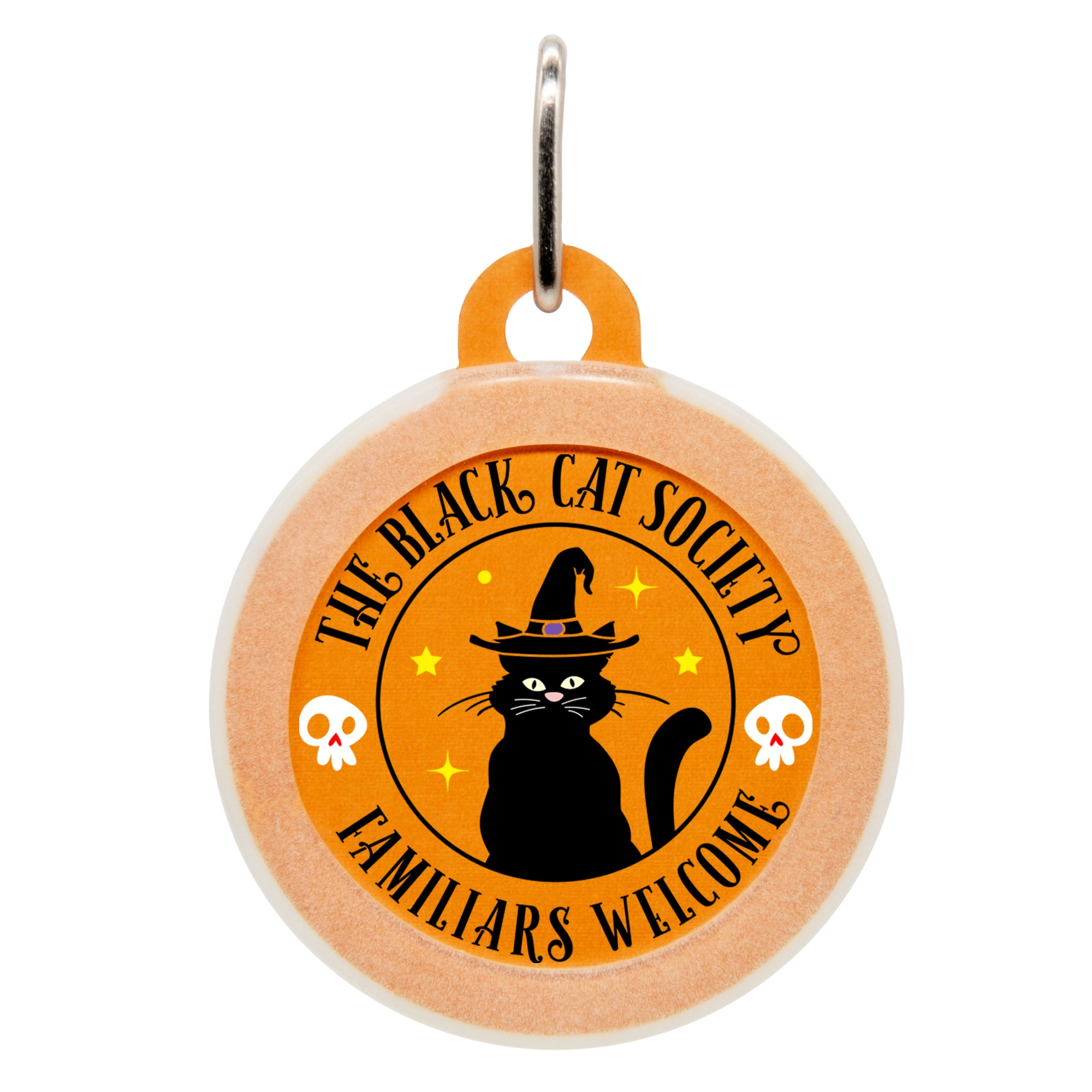 Cute Halloween Cat ID Tag The Black Cat Society Oh My Paw d Oh My Paw d