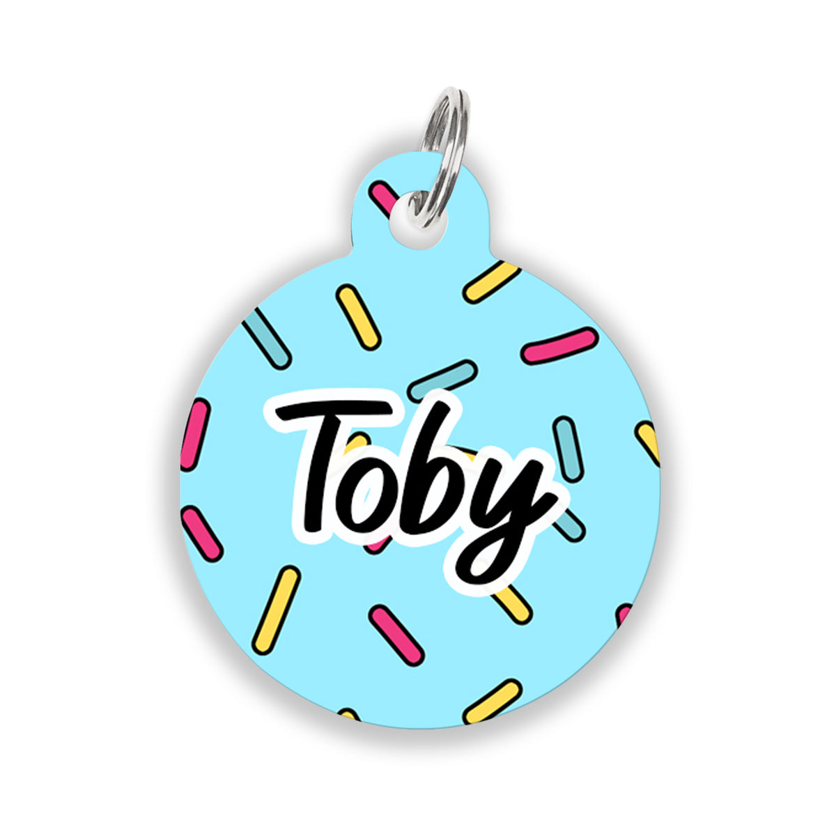 Blue Sprinkles Pet ID Tag