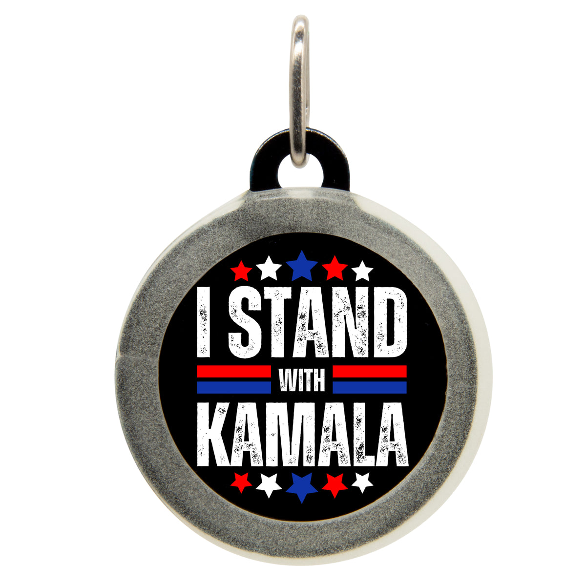 I Stand With Kamala Pet ID Tag