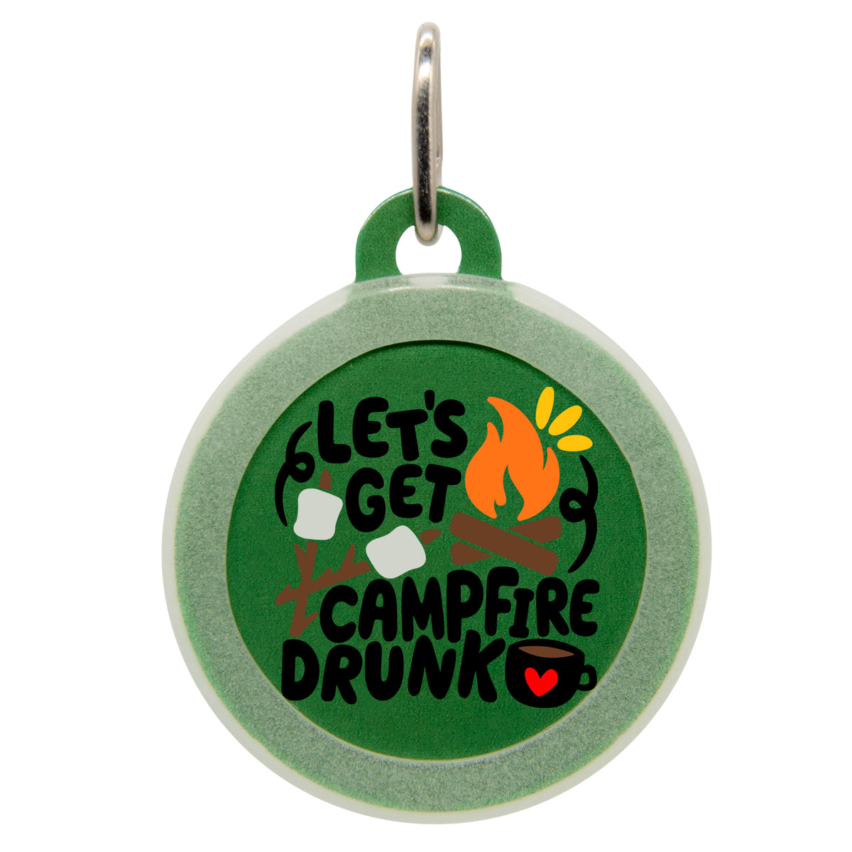 Let&#39;s Get Campfire Drunk Pet ID Tag