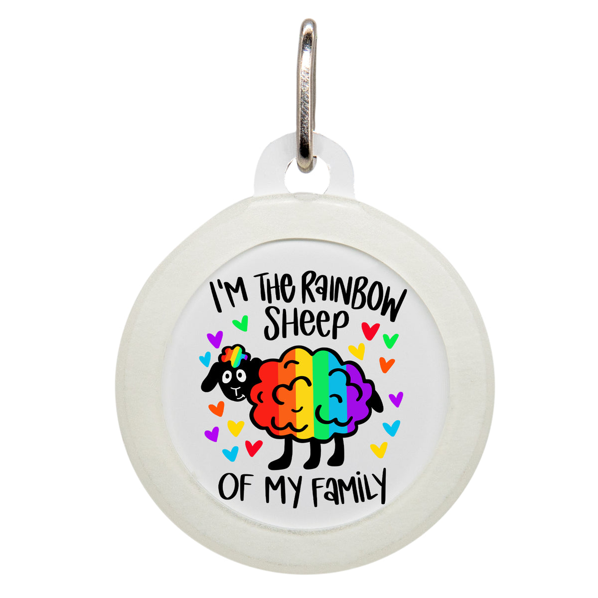 I&#39;m The Rainbow Sheep Pet ID Tag