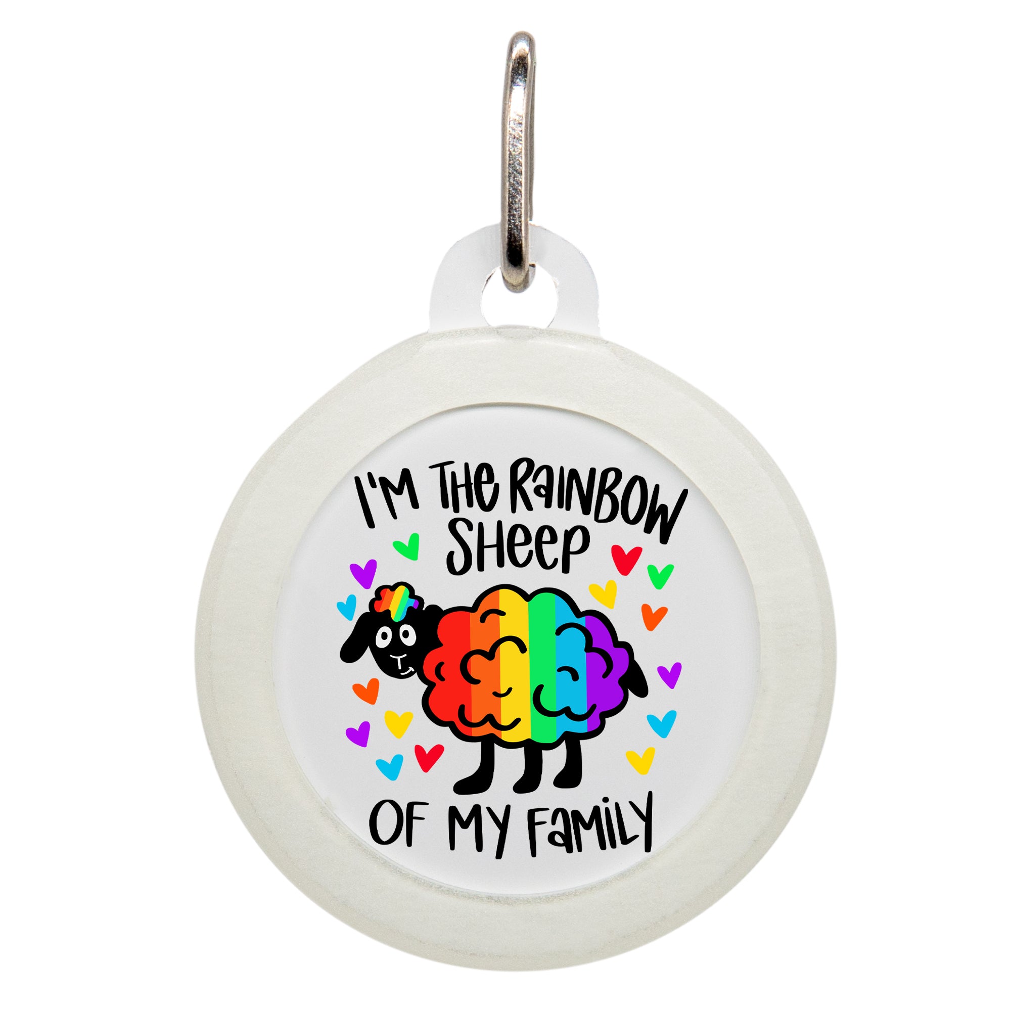 I'm The Rainbow Sheep Pet ID Tag