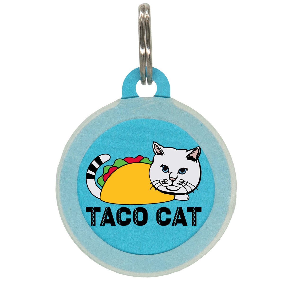 Taco Cat Pet ID Tag