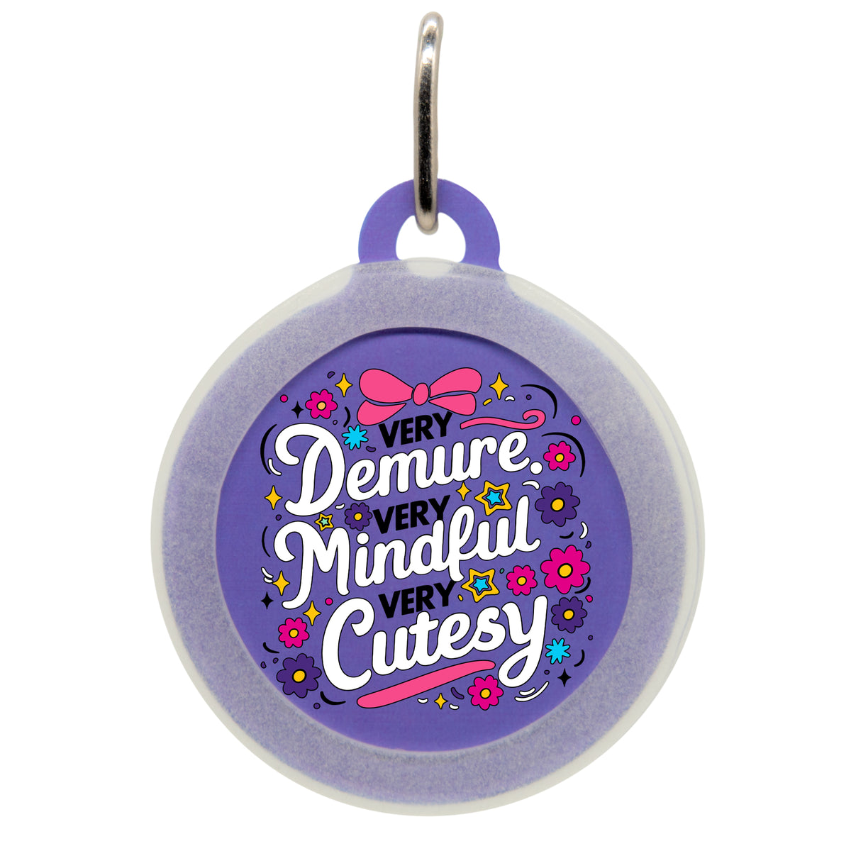 Demure Mindful Cutesy Pet ID Tag