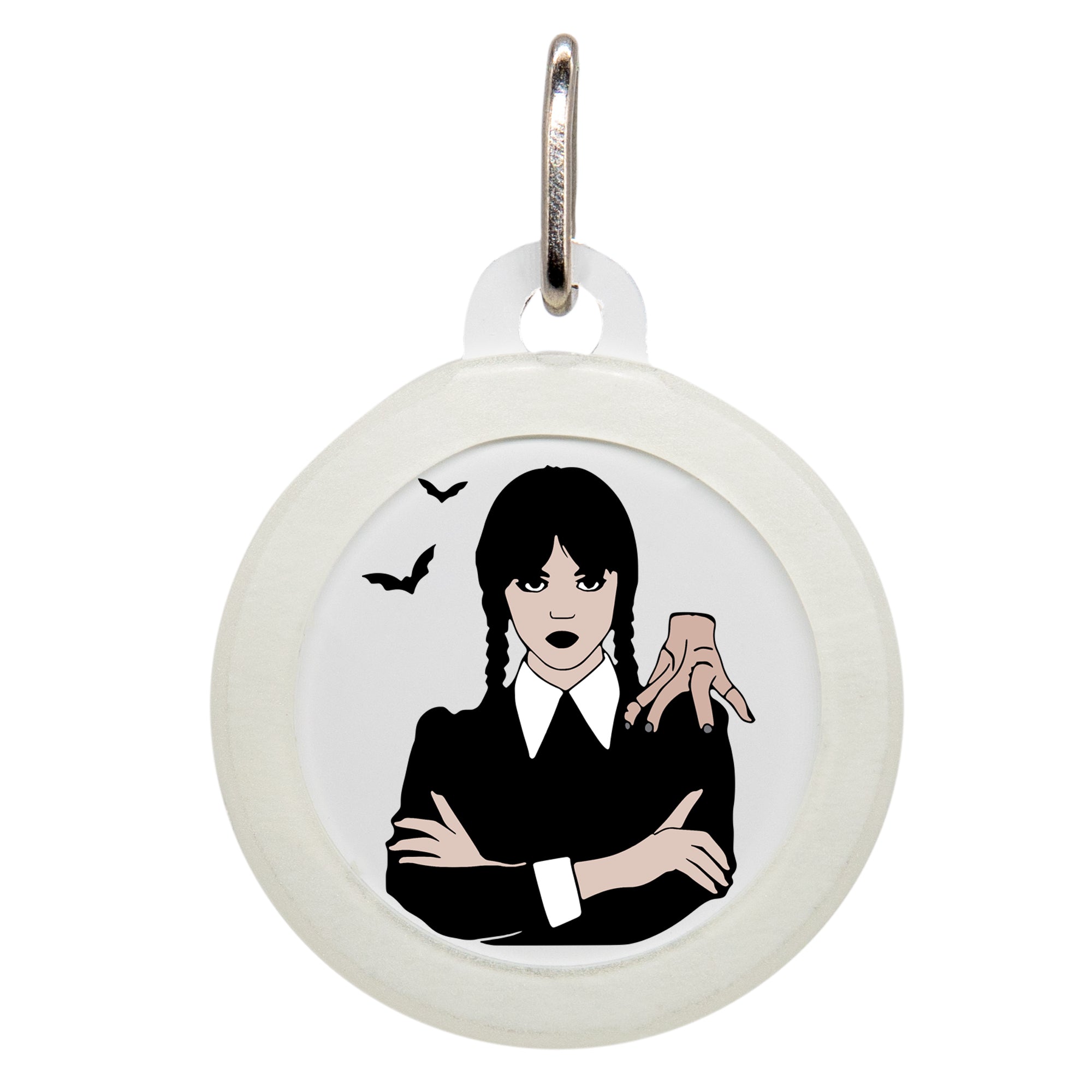 Wednesday Addams Pet ID Tag