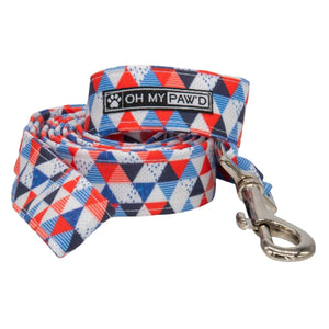 4th of July Triangle Dog Leash - Oh My Paw'd