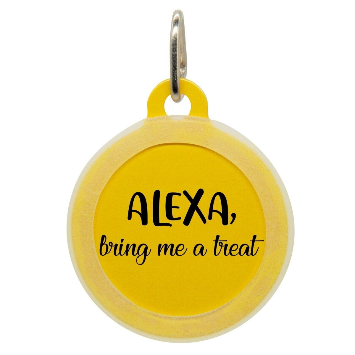 Alexa Bring Me A Treat Name Tag - Oh My Paw'd