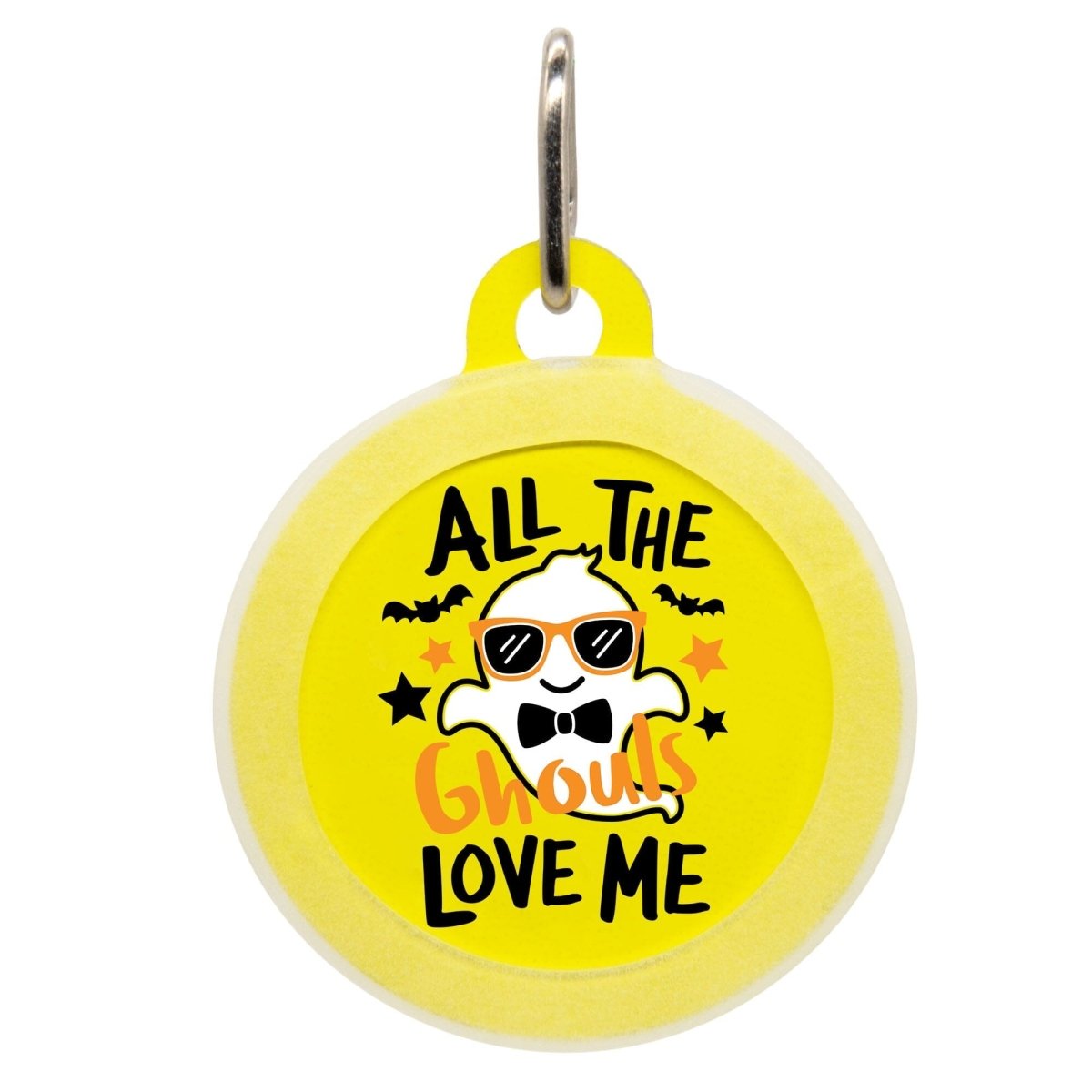 All The Ghouls Love Me ID Name Tag - Oh My Paw&#39;d
