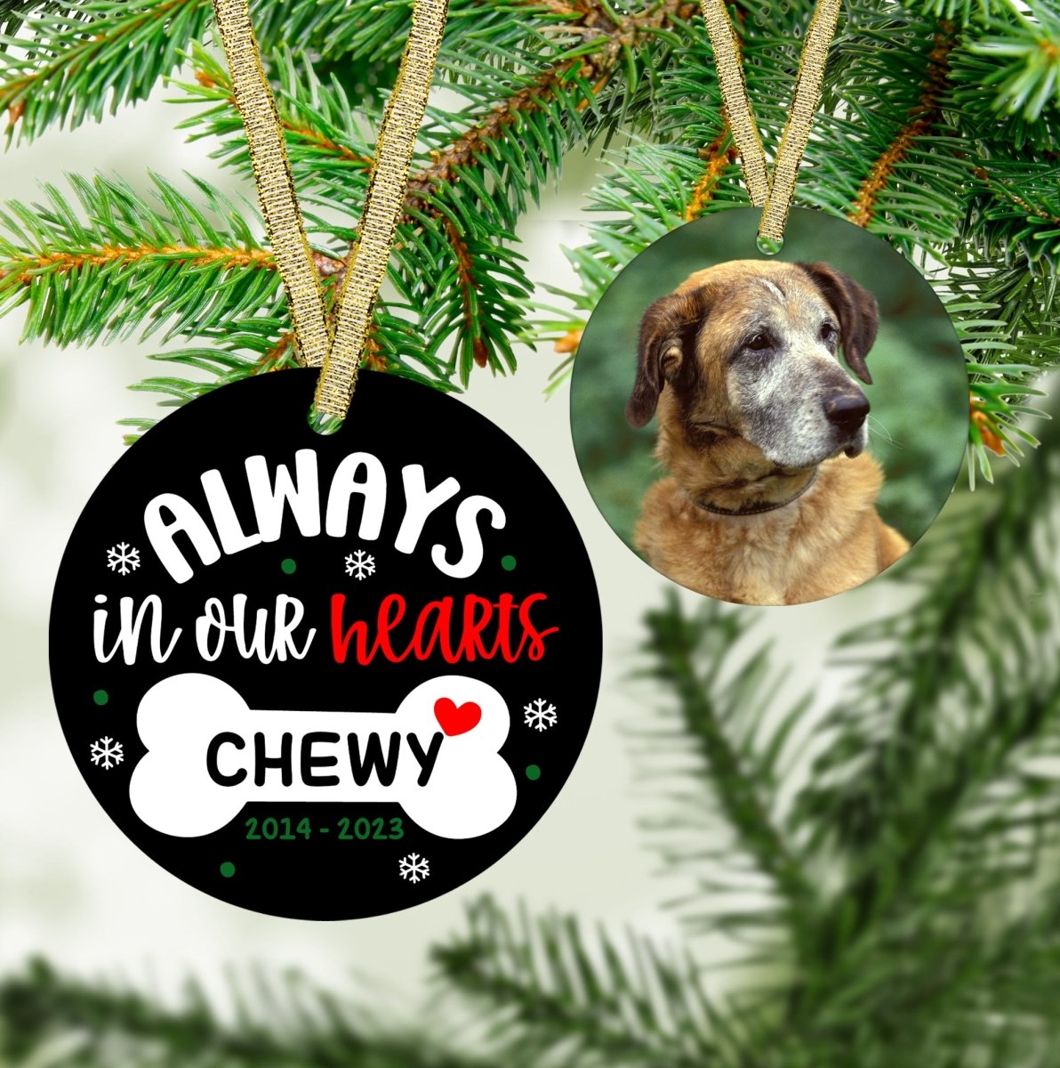Always In My Heart Ornament - Oh My Paw&#39;d