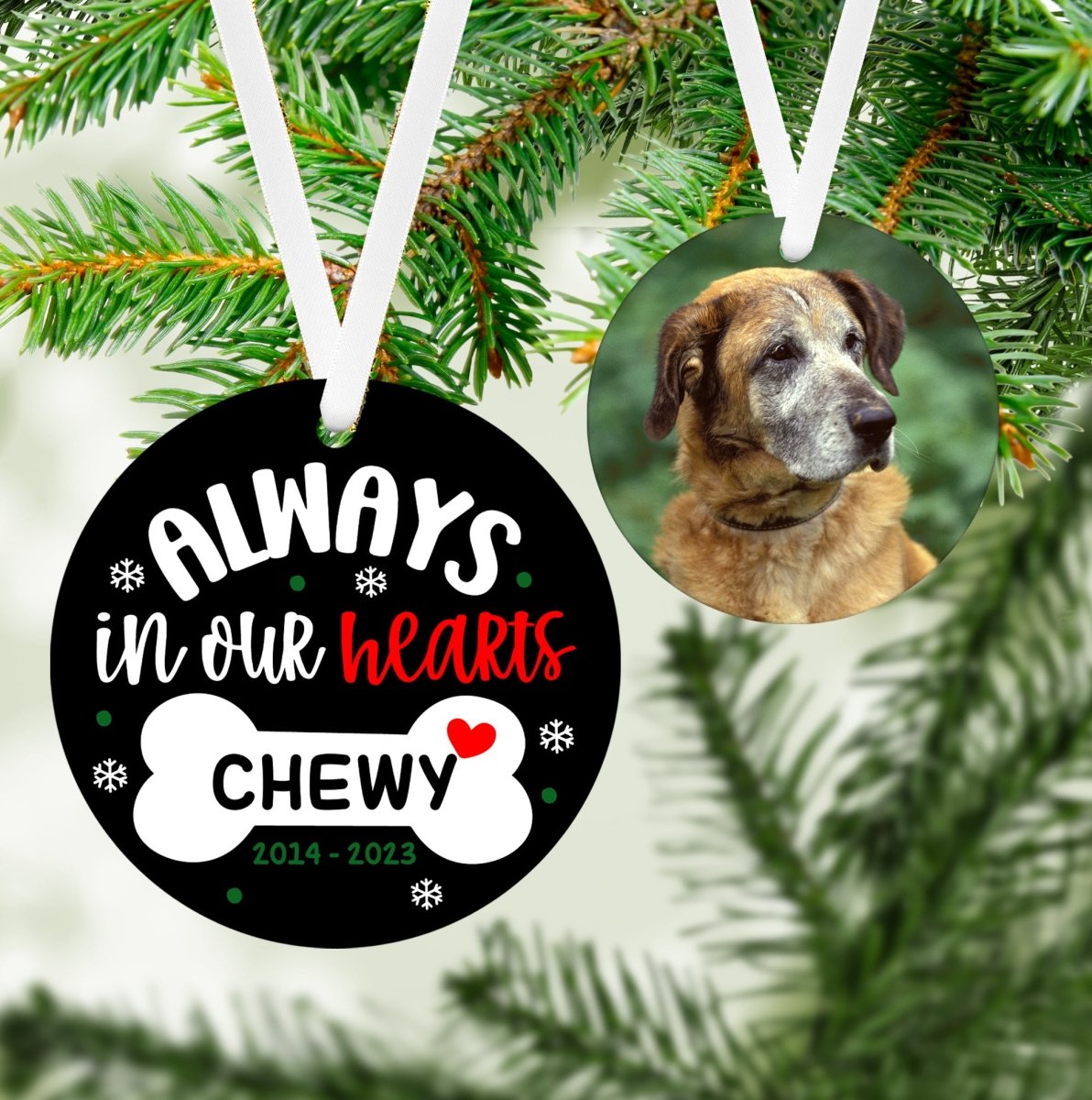 Always In My Heart Ornament - Oh My Paw'd