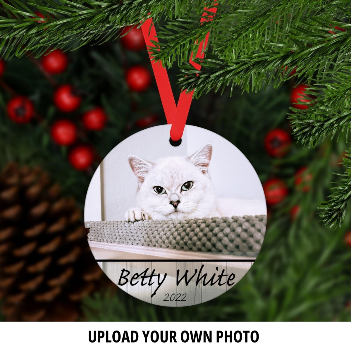 Any Pet Photo Ornament - Oh My Paw&#39;d
