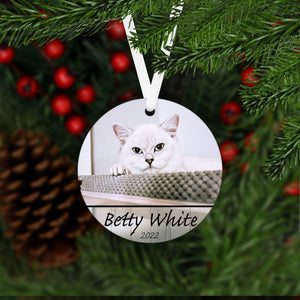 Any Pet Photo Ornament - Oh My Paw'd