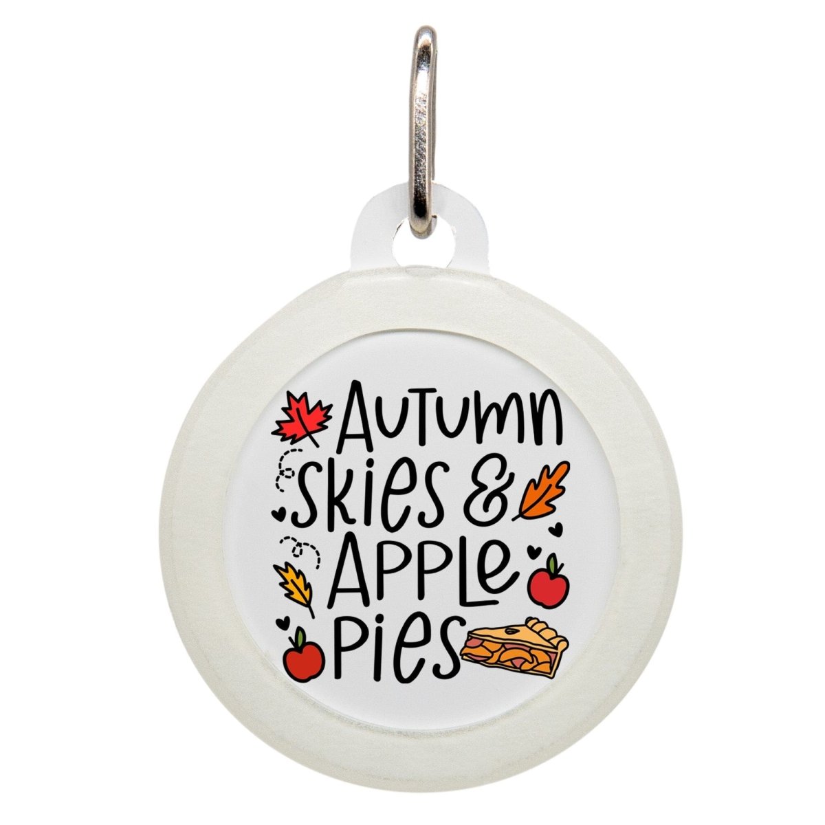 Autumn Skies &amp; Apple Pies Name Tag - Oh My Paw&#39;d