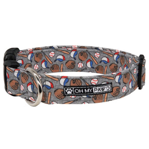 Baseball Dog Collar - Oh My Paw'd
