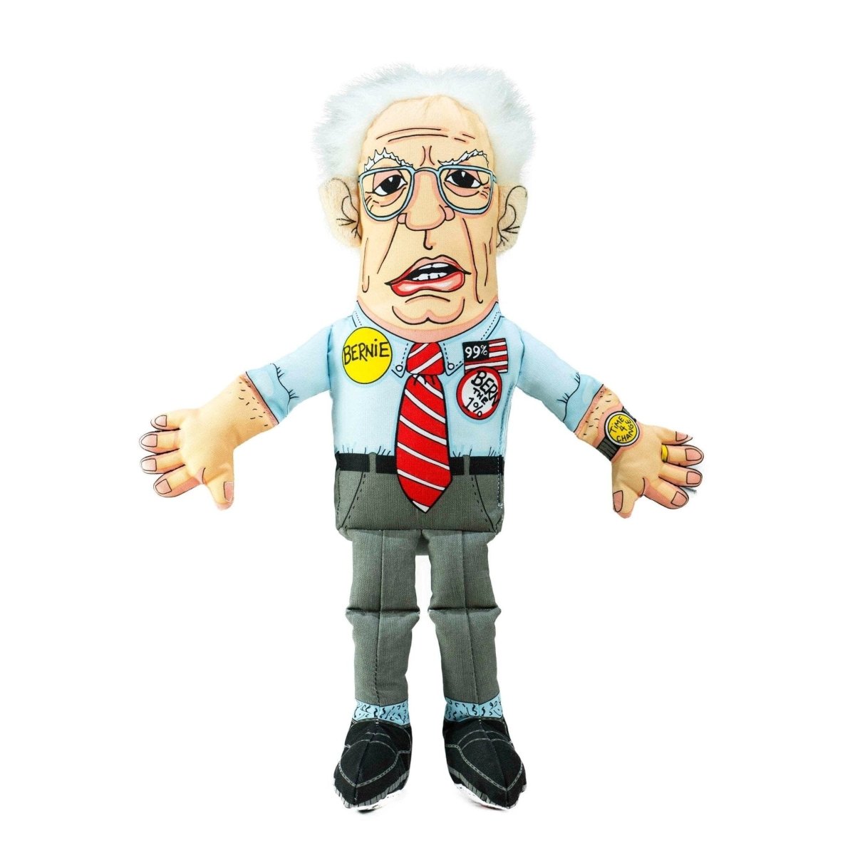 Fuzzu Bernie Sanders Dog Toy Squeaky Plush Fun Oh My Paw d