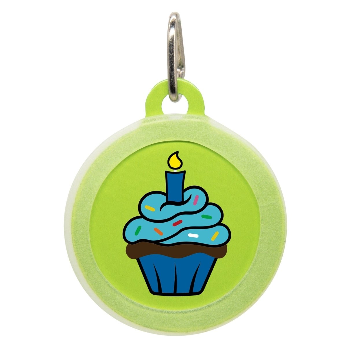 Blue Cupcake Name Tag - Oh My Paw&#39;d