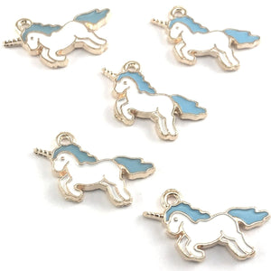 Blue Unicorn Collar Charm - Oh My Paw'd