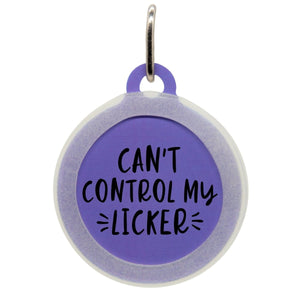 Can't Control My Licker Name Tag - Oh My Paw'd