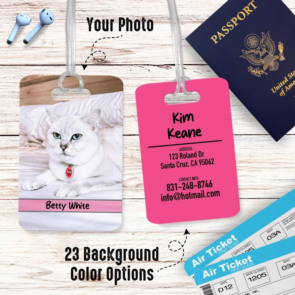 Cat Luggage Tag - Oh My Paw&#39;d