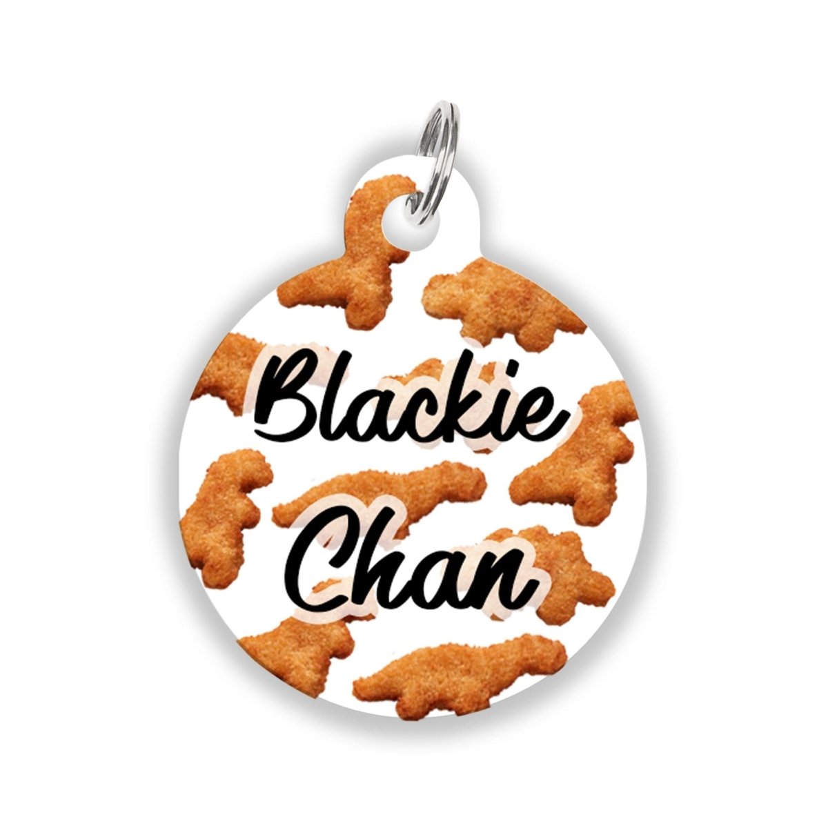 Chicken Nugget Name Tag - Oh My Paw&#39;d