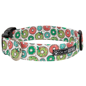 Christmas Donuts Dog Collar - Oh My Paw'd