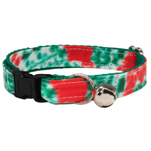 Christmas Tie Dye Cat Collar - Oh My Paw'd