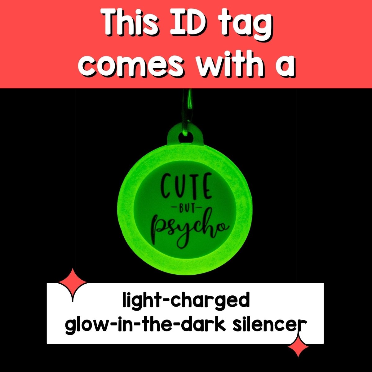 Conversation Heart Pet ID Tag - Oh My Paw'd