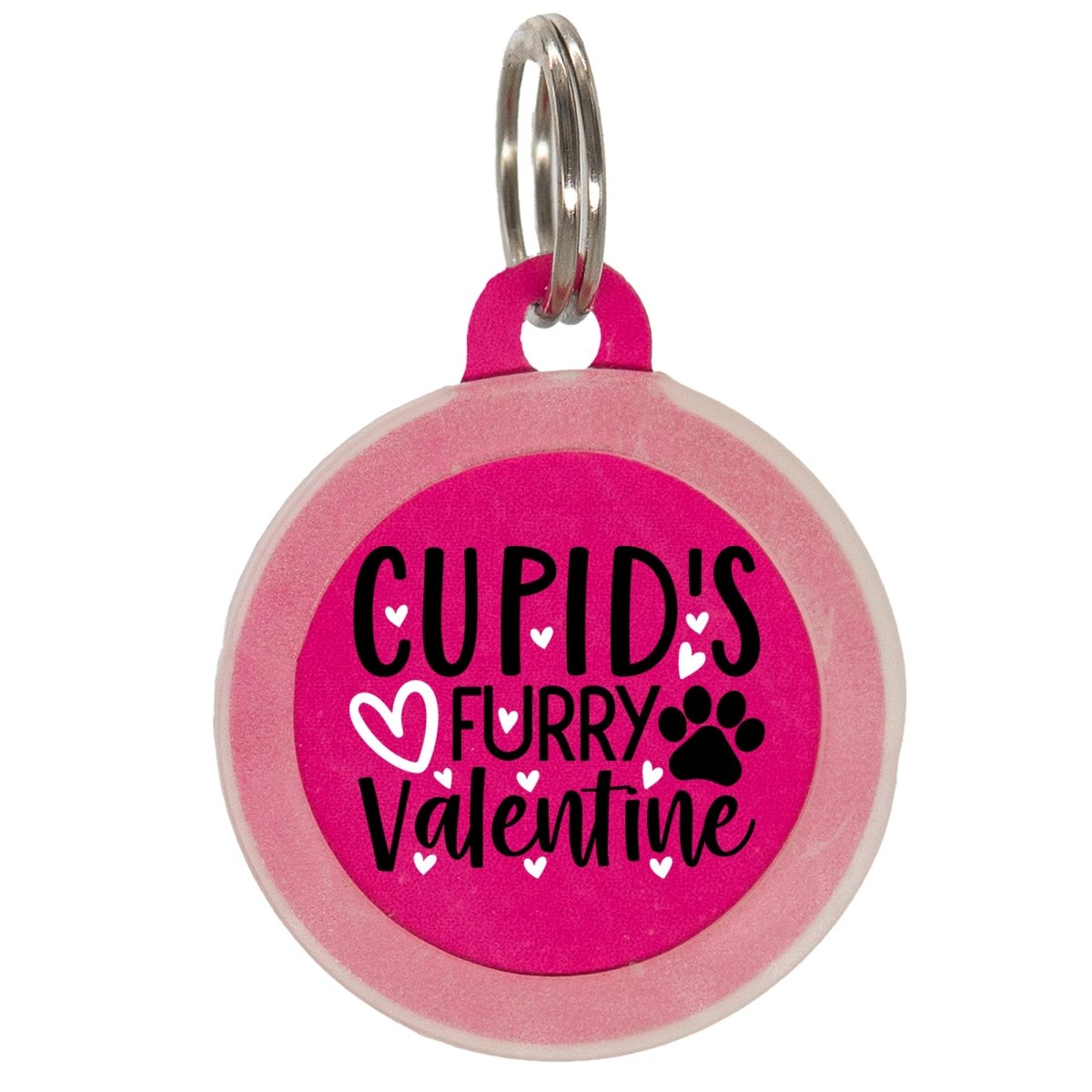 Cupid's Furry Valentine Pet ID Tag - Oh My Paw'd