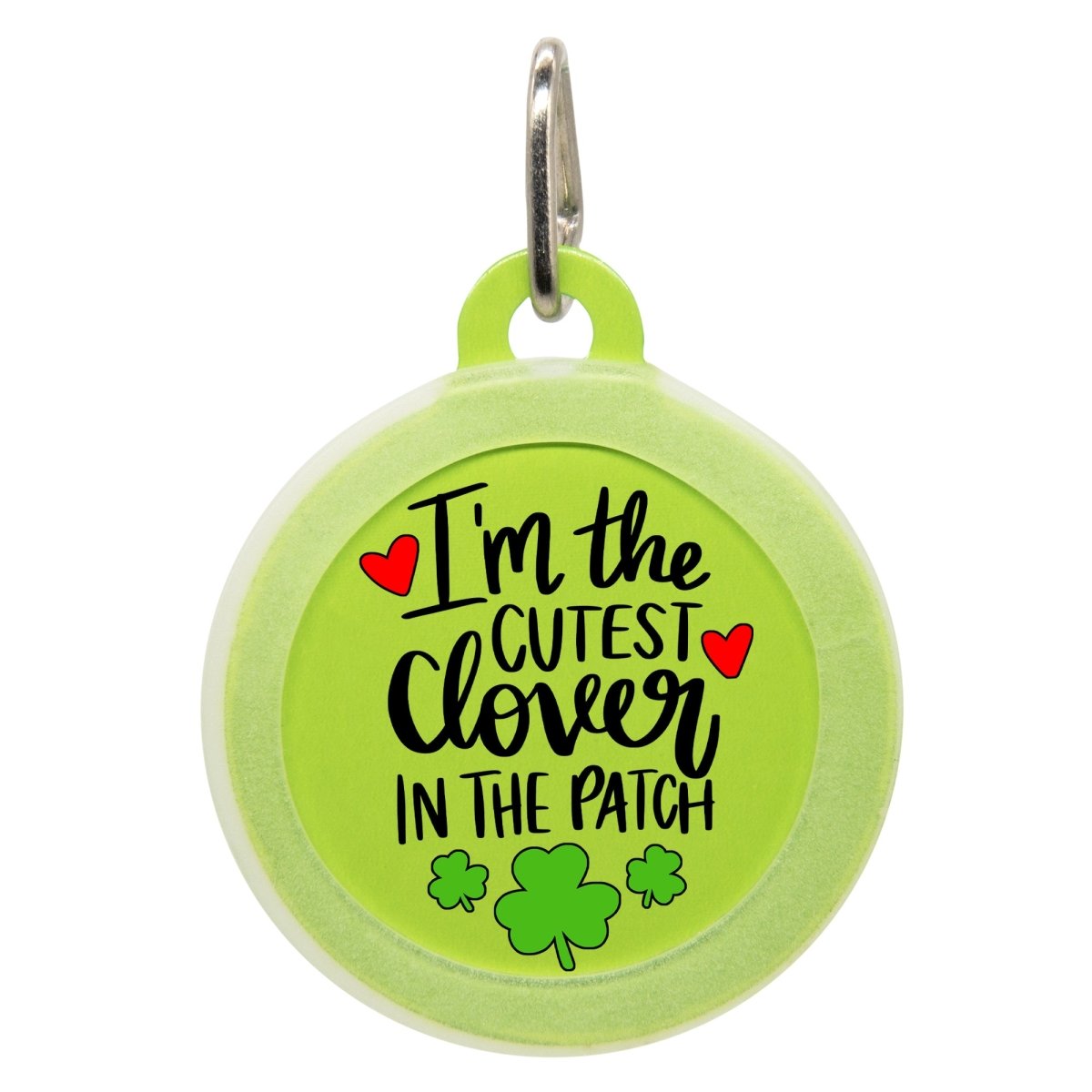 Clover dog tag best sale