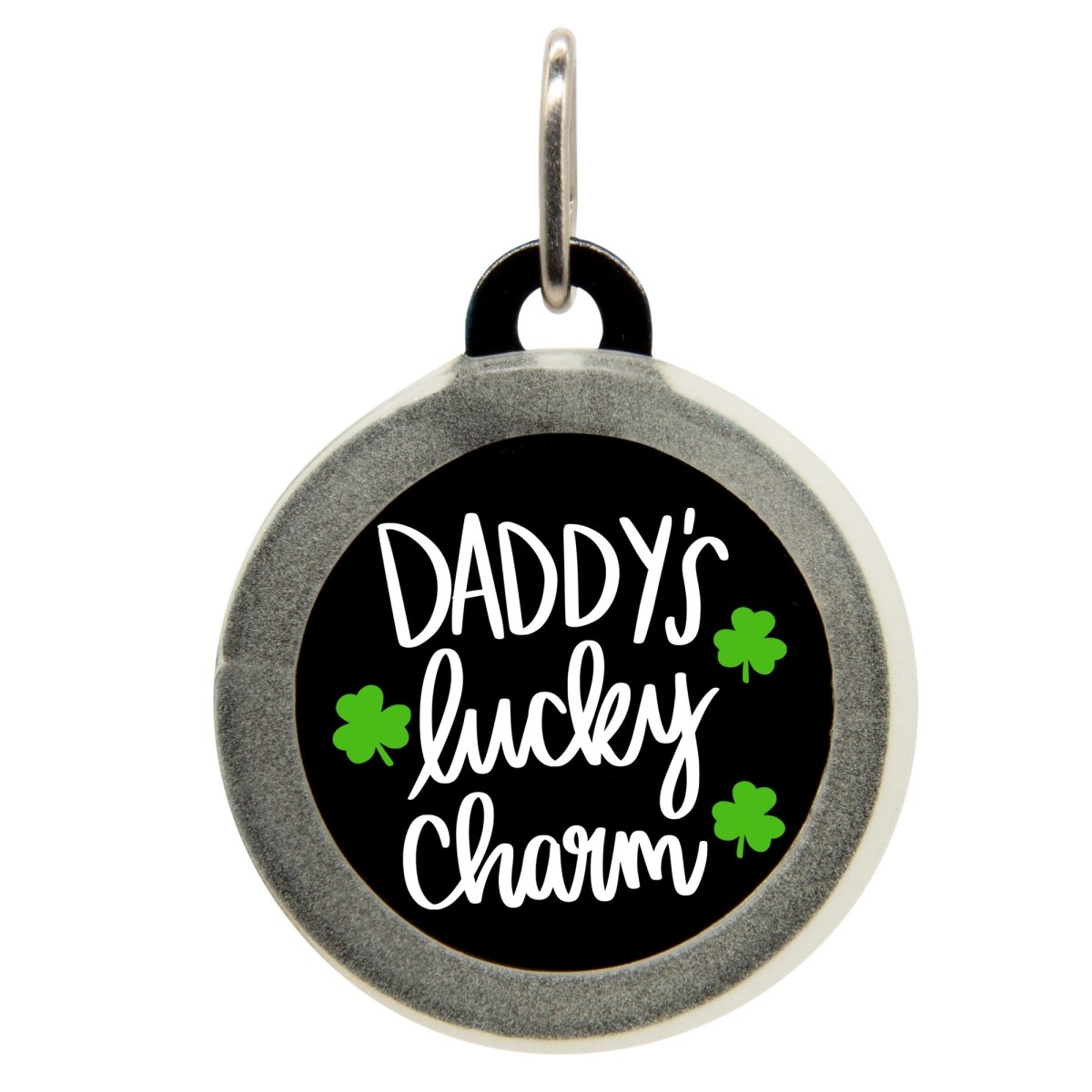 Daddy&#39;s Lucky Charm Pet ID Tag - Oh My Paw&#39;d