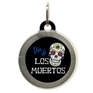 Dia De Los Muertos ID Tag - Oh My Paw'd