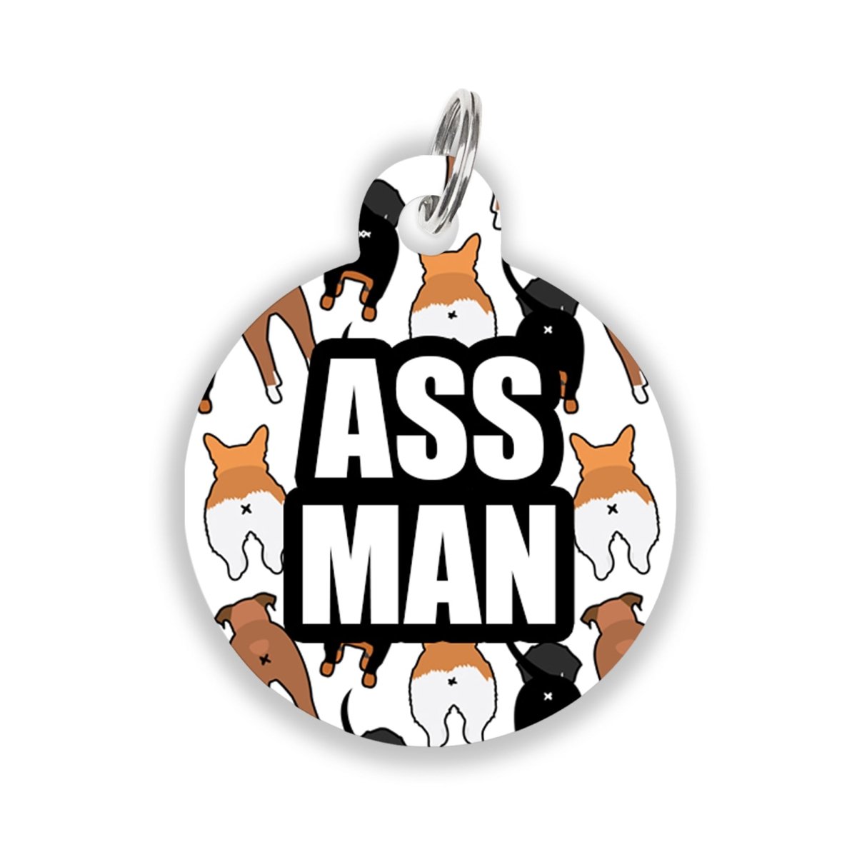 Dog Ass Man Dog ID Tag - Oh My Paw&#39;d