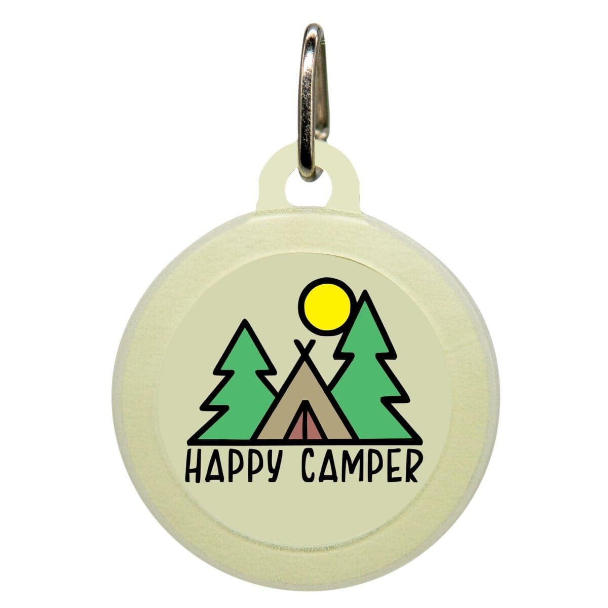 Happy Camper Name Tag - Oh My Paw&#39;d
