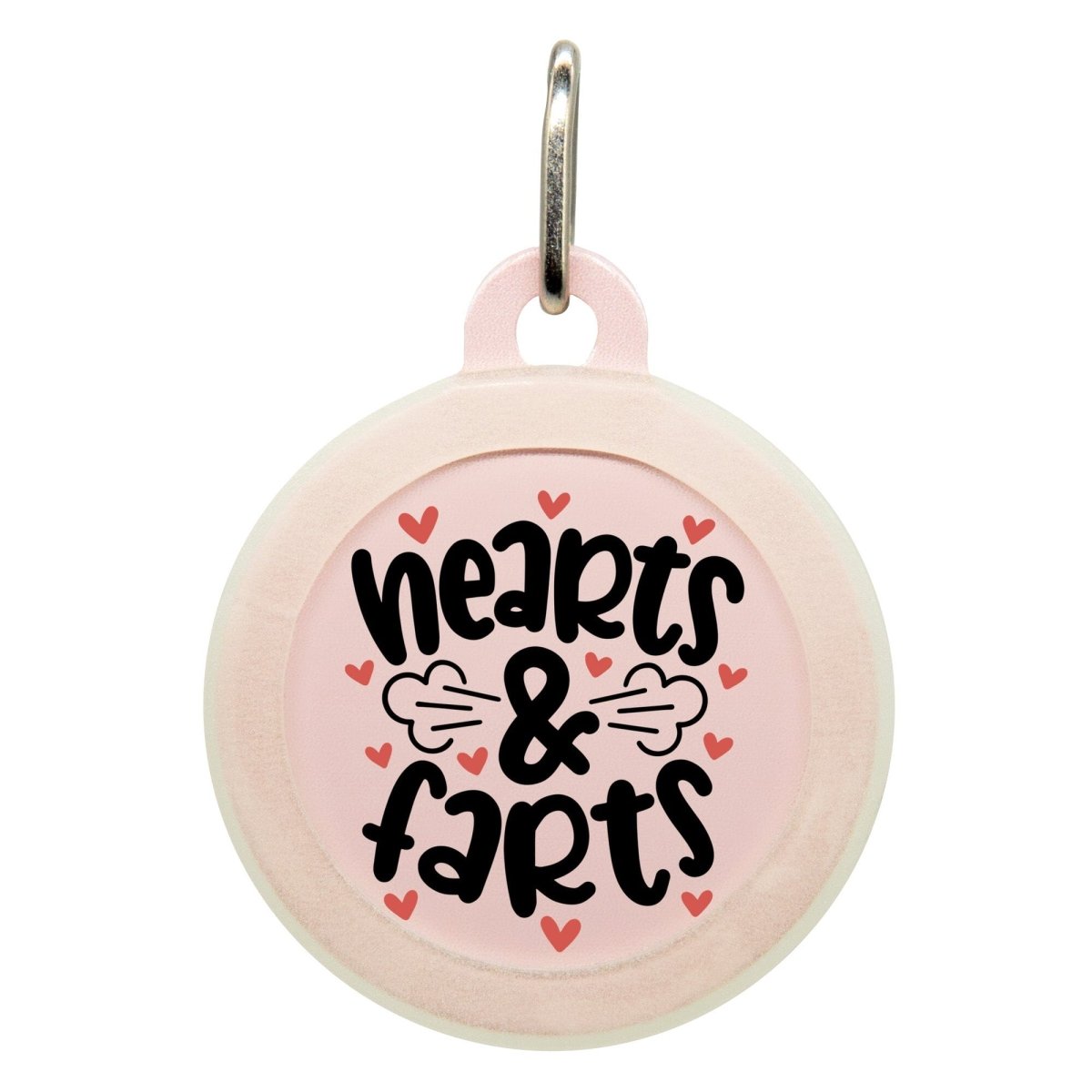 Hearts & Farts Name Tag - Oh My Paw'd