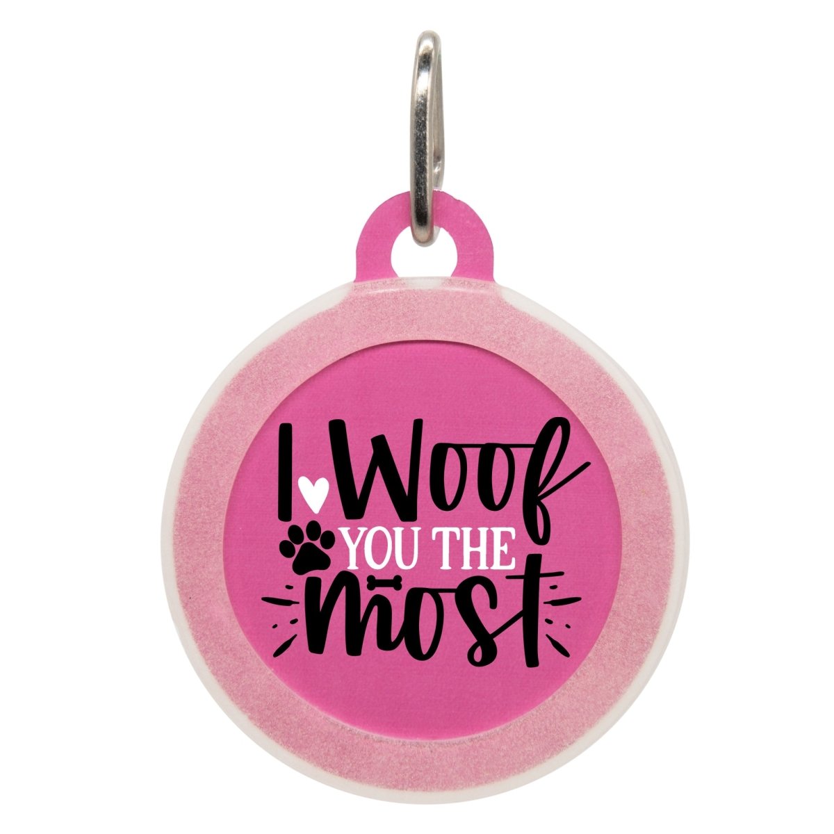 I Woof you The Most Dog ID Tag - Oh My Paw'd