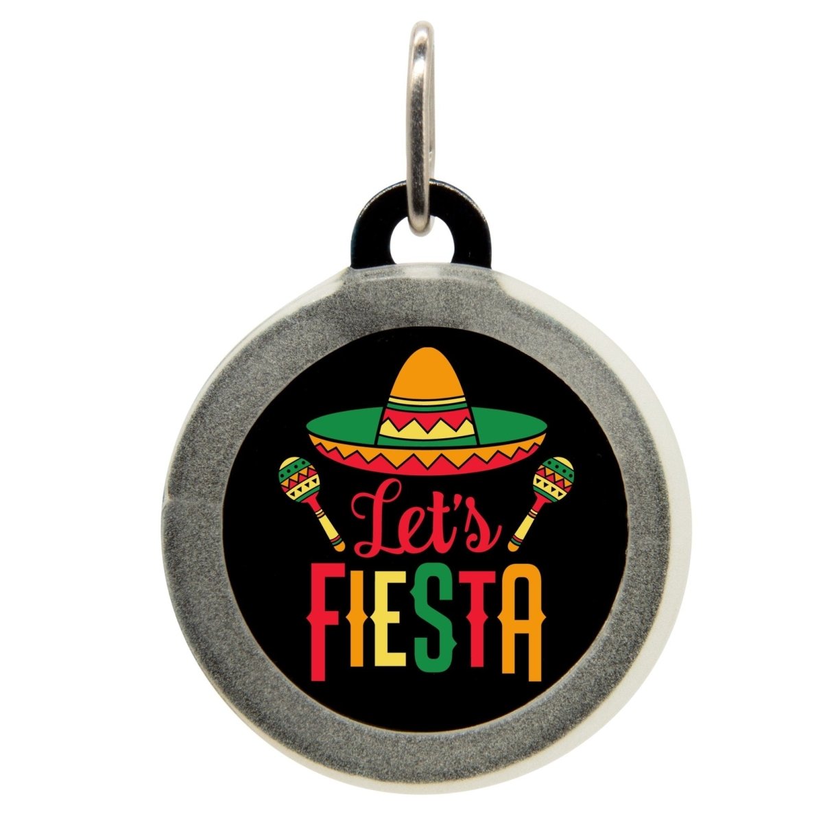 Let's Fiesta Name Tag - Oh My Paw'd