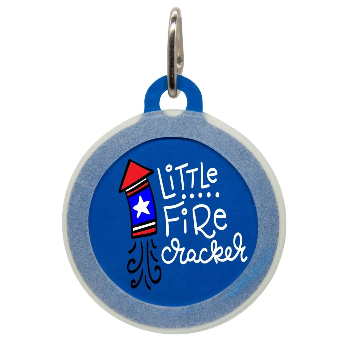 Little Firecracker Name Tag - Oh My Paw&#39;d