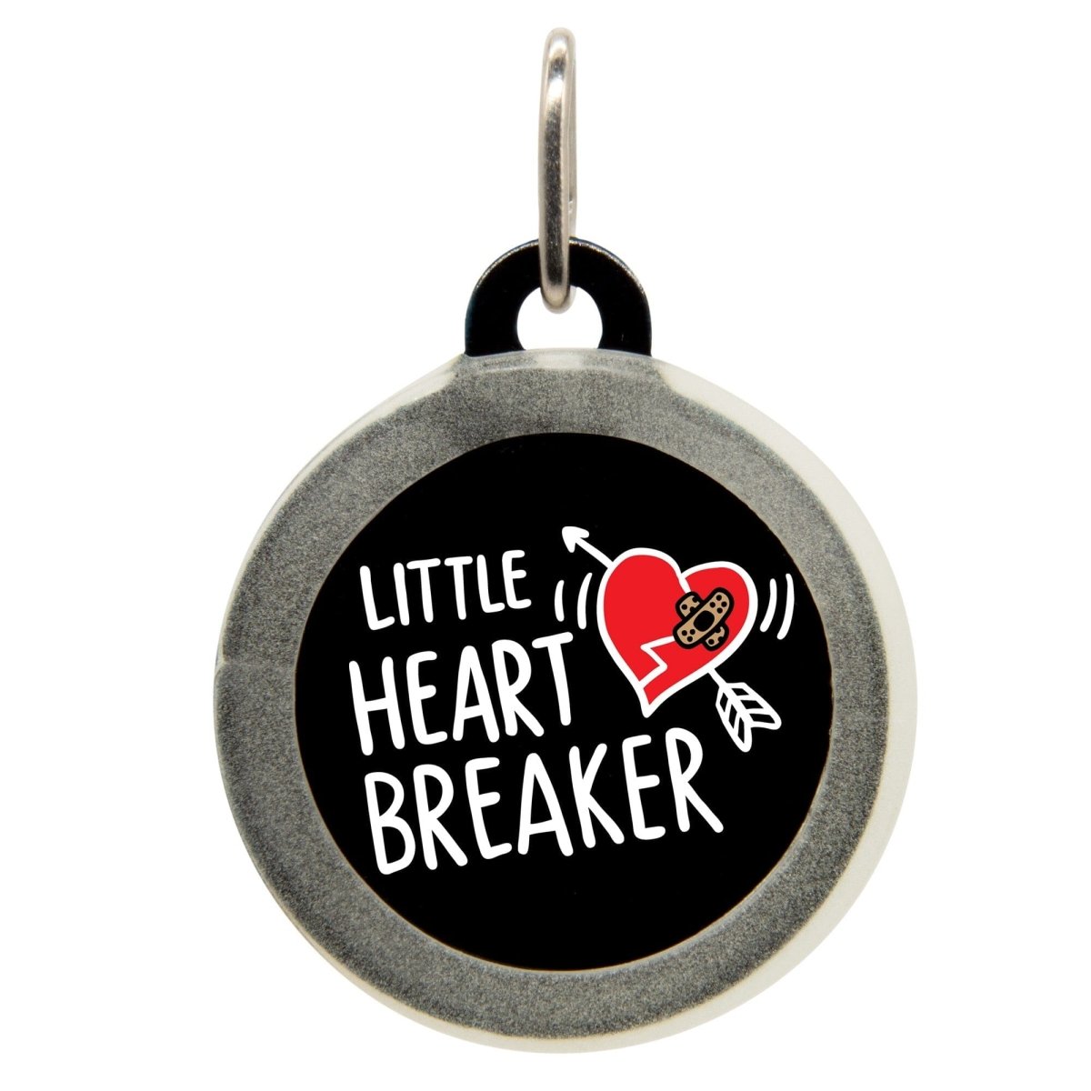 Little Heart Breaker Name Tag - Oh My Paw&#39;d