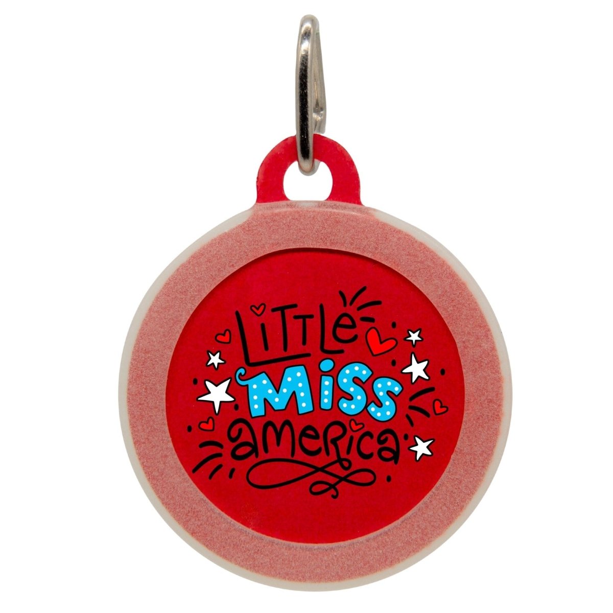 Little Miss America Name Tag - Oh My Paw&#39;d