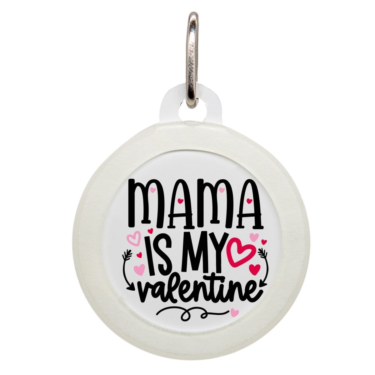 Mama Is My Valentine Name Tag - Oh My Paw&#39;d
