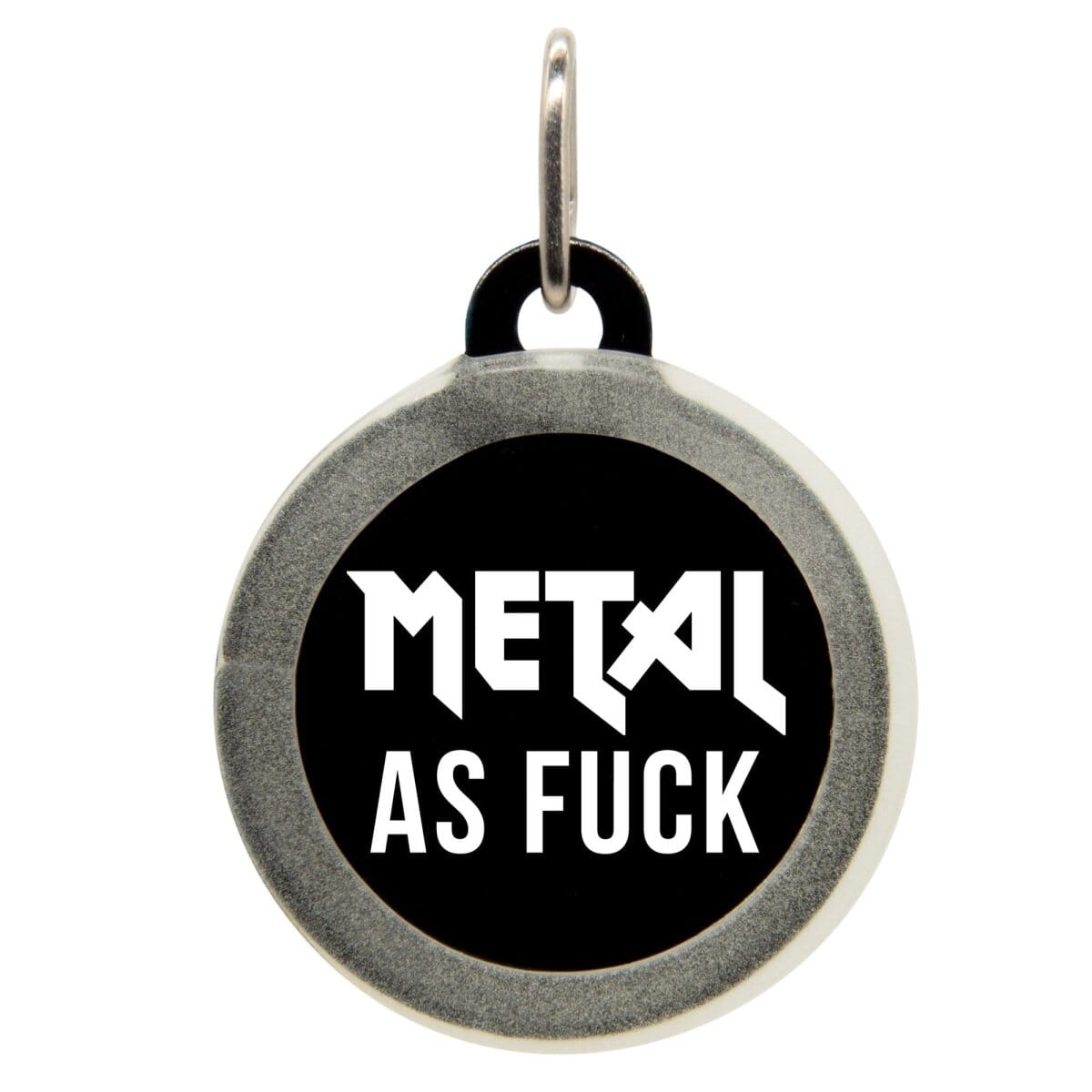 Metal As Fuck Name Tag - Oh My Paw'd