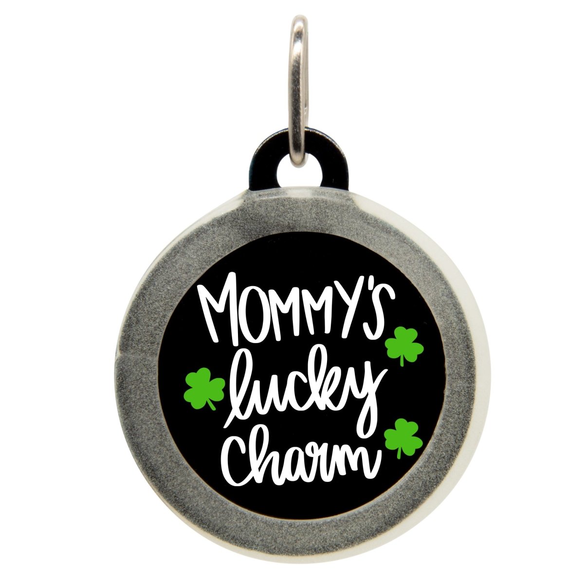 Mommy's Lucky Charm Pet ID Tag - Oh My Paw'd