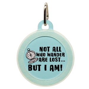 Not All Who Wander are Lost Name Tag - Oh My Paw'd