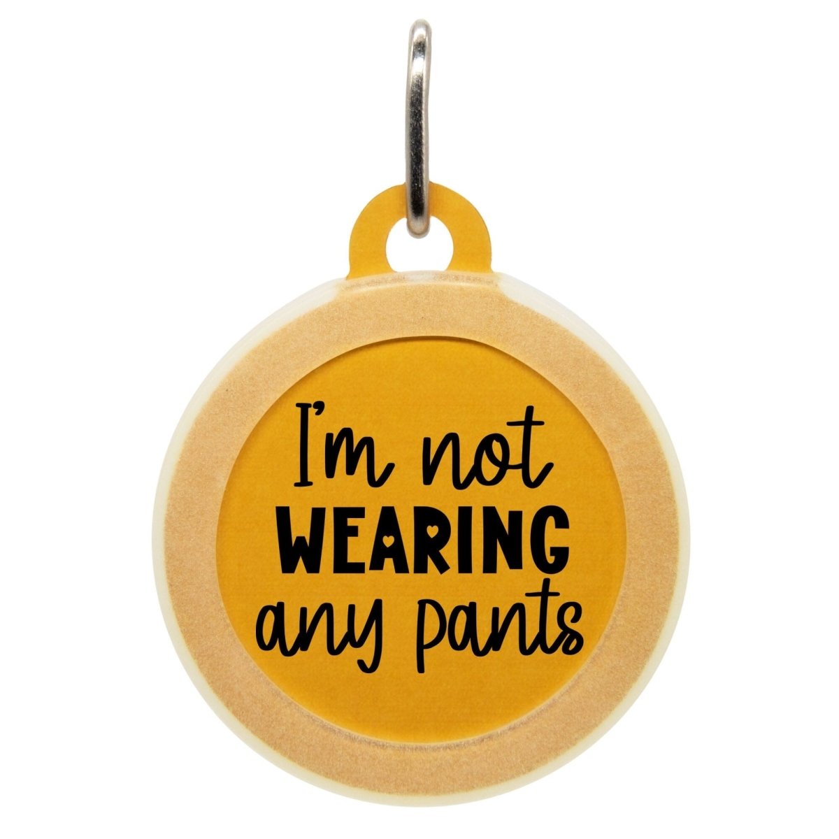 Not Wearing Any Pants Name Tag - Oh My Paw&#39;d
