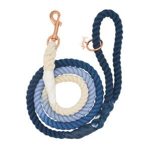 Ombre Blue Dog Rope Dog Leash - Oh My Paw'd