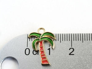Palm Tree Collar Charm - Oh My Paw'd