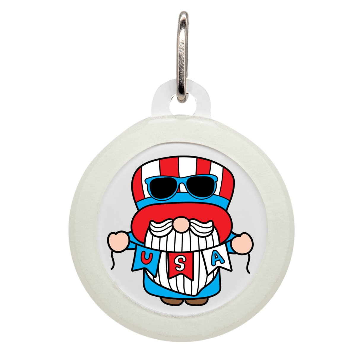 Patriotic Gnome Name Tag - Oh My Paw'd