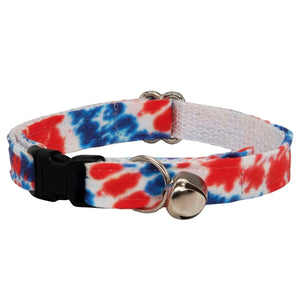 Patriotic Tie Dye Dog Collar - Oh My Paw'd