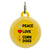 Peace Love Corn Dog Name Tag - Oh My Paw'd