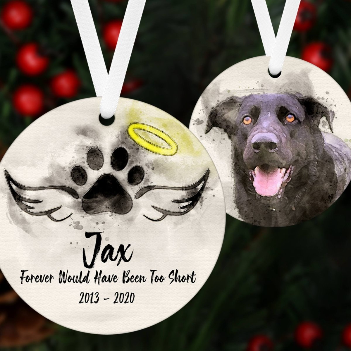 Pet Memorial Ornament - Oh My Paw'd